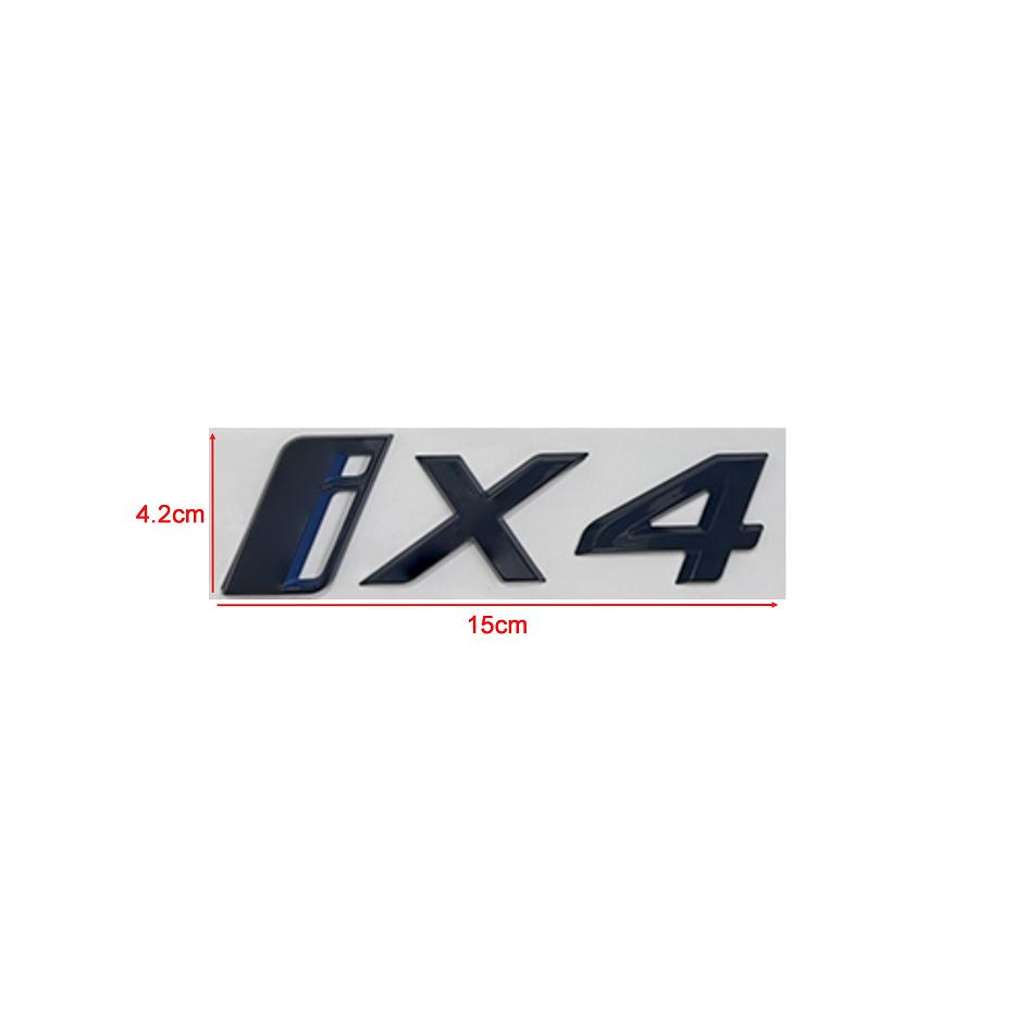 3D Letters Emblem Badge Car Rear Trunk Logo Sticker for BMW iX i3 i4 i7 iX3 iX4 iX7 Glossy Black Accessories SU1
