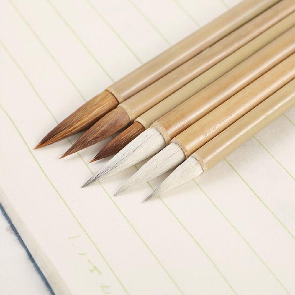 Кисть для китайской каллиграфии из волчьей шерсти, кисть для масляной живописи, кисть для акварели
