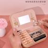 Portable Jewelry Storage Box Travel Organizer Jewelry Case Leather Storage Earrings Necklace Ring Jewelry Organizer Display