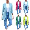 Women's Fashion Casual Lapel Cardigan Mid-length Temperament Suit Jacket