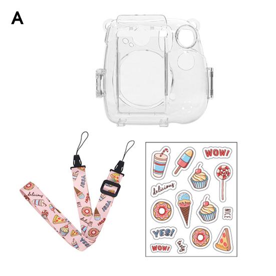 Чехол для камеры Ударопрочный Водонепроницаемый с плечевым ремнем Прозрачный чехол для хранения камеры с сумкой для фотографий для Instax Mini 7