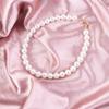 Модная бижутерия Чокер Крупный из бусин Женские ожерелья Цепочки для ключиц Жемчужные чокеры Корейский стиль