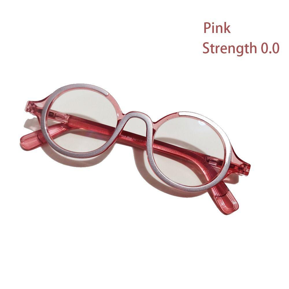 Vision Care Presbyopic Eyeglass Round Frame Anti-Blue Light Glasses  Women Men