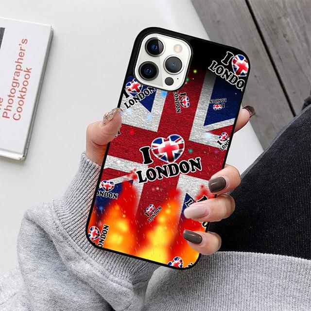 Лондонский Автобус Англия Биг Бен Чехол для Телефона Для iPhone 17 Air 16 15 14 13 12 11 Pro Max Plus Max Чехол Оболочка coque