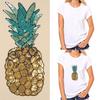 Pineapple Embroidered Iron On Patch Sequins DIY Clothes Applique Sticker Badge