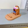 Turtle Capybara Mobile Phone Stand Figure Model Capybara Cell Phone Bracket  Desktop Ornaments