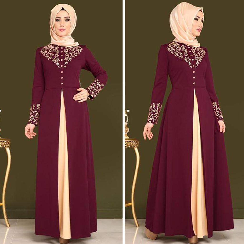 MyBatua Abaya with Hijab Islamic Clothing Maxi Muslim Dress Burqa