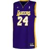 X NBA Collaboration Kobe Lakers 24 Print Rep Graphic Jersey Sleeveless Basketball Tank Unisex Tops Purple AEB836