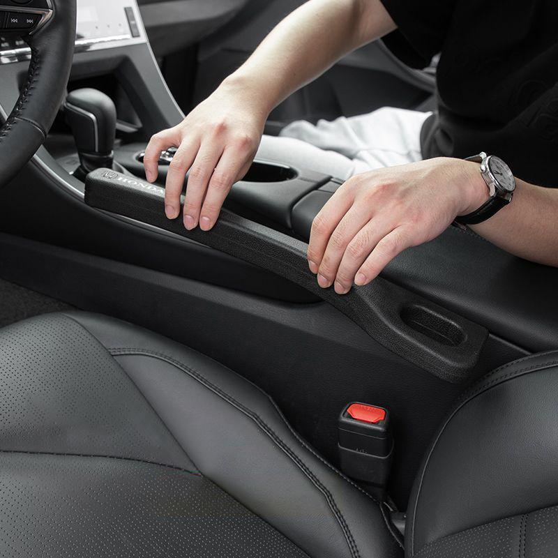 2pcs Car Seat Gap Strips Chair Interval Filling Pad Accessories For Honda Civic Fit Jazz Accord Pilot CRV Odyssey Passport City