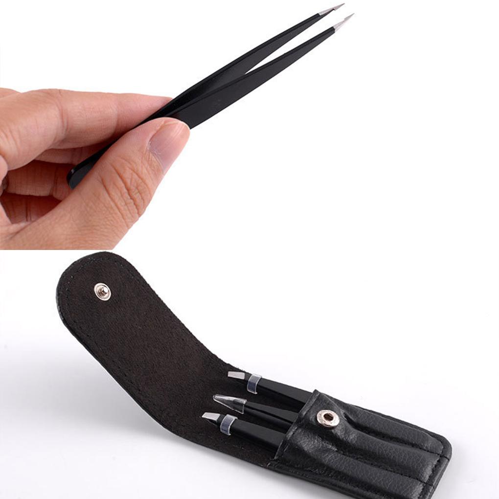 4 шт./набор пинцетов из нержавеющей стали для женщин, высокоточные пинцеты для удаления вросших волос