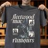 Футболка Fleetwood Mac Rumours 1977, Потертая футболка группы, Классическая рок-музыка Футболка
