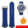 Резиновый ремешок для часов HUBLOT BIG BANG 441 Classic Fusion Ремень Мужской Ремешок для часов 27*17 мм Выпуклое крепление Ремешок для часов Для мужчин Отправка инструмента
