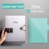 Diary 2026 A5 B5 A4 Transparent Loose Leaf Binder Notebook Inner Core Cover Note Book Journal Planner Office Stationery Supplies