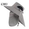 Breathable Summer Hat Fishing Bucket with Detachable Neck Guard Adjustable Windproof Mesh Wind Resistant Sun Wide Brim UV Protection for Outdoor