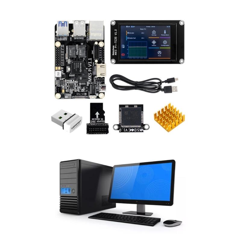 Контроллер платы управления MKS PI V1.1 64-битный SOC-onboard PI-TS35 Дисплей Klipper для материнской платы 3D-принтера