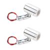 2 Pack 1W Miniature Spot Lights Silver Accent Up Lights Energy Saving LED Spot Lights  Hallway