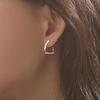 Prevent Allergy Earrings for Women Couples INS Fashion Creative V Shaped Irregular Geometric Birthday Party Jewelry Gift