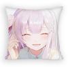 Re zero infinity Эмилия Милая Аниме Девушка Наволочка Диван Гостиная Спальня Изголовье Спинка Подушка Квадратная Подушка Время Сна