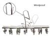 Folding Stainless Steel Draining Underwear Hooks Socks Clip Clothes Hanger Clothes Airer Dryer