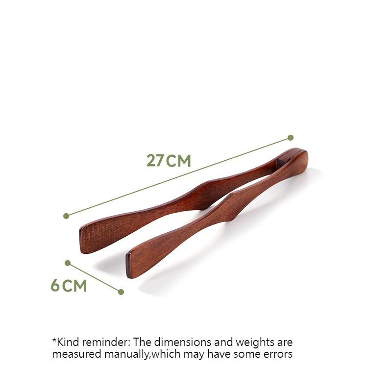Wood Food Tongs Buffet BBQ Bread Serving Clips Household Kitchen Cooking Utensils for Restaurant Household Goods5
