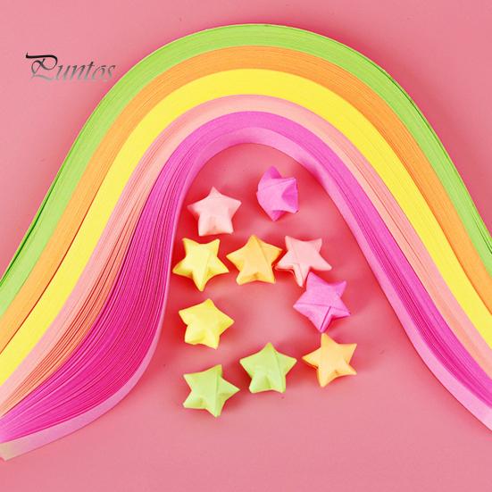 1080 шт оригами звезда счастливая звезда бумажные полоски сплошной цвет проекты оригами поделки для школы, детского сада