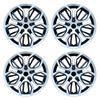 Wheel Rim Covers 14", 15" Wheel Caps 4 Wheel Covers Replacement Snap Hub Caps for Steel Wheels (Color:1,Size:15)
