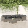 VidaXL Garden Lounge Set with Cushions 6 Pcs, Patio Furniture Set, Outdoor Furniture, Patio Sofa, Modern, 3187275