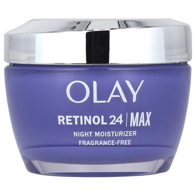 Olay, Regenerist, Retinol 24, ночной увлажняющий крем, без отдушек, 1,7 унции (48 г)