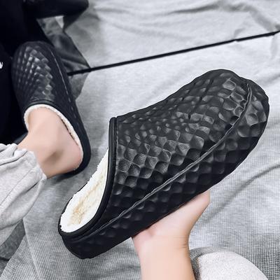 Мужская обувь, новые большие размеры, толстая подошва, ЭВА, пара, полуводонепроницаемые хлопковые тапочки, мужские осенне-зимние теплые хлопковые тапочки