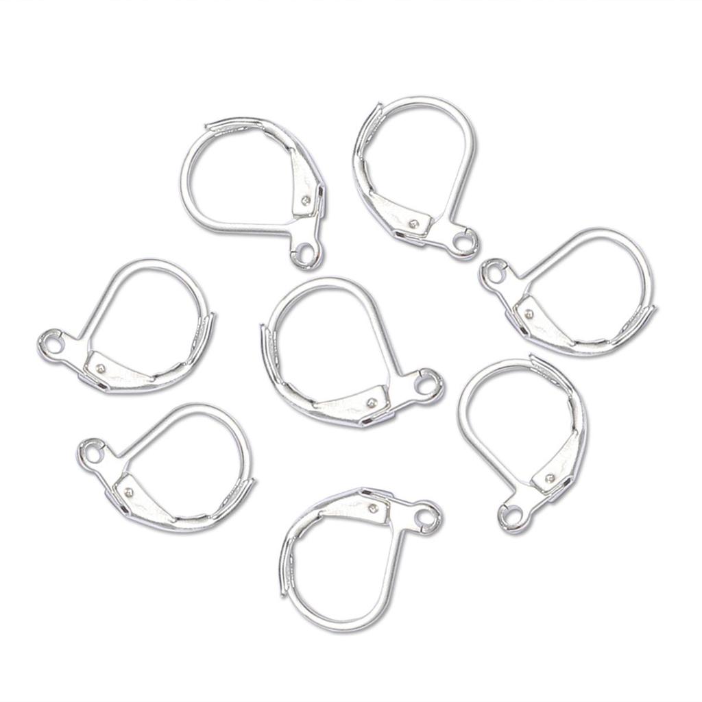 10pcs/Bag Copper Hypoallergenic Rose Gold French Earring Hooks Wire Ear Clasps Settings Base for DIY Jewelry Making