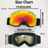 Best-selling professional ski goggles with double-layer anti-fog and UV protection UV Spherical full-frame ski goggles compatible with prescription
