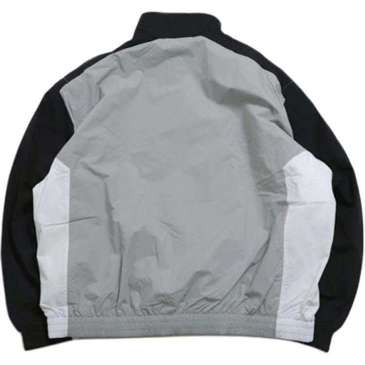 Nike Куртка мужская с цветным блоком, воротником-стойкой, застежкой-молнией и длинным рукавом, серая HQ6110-077