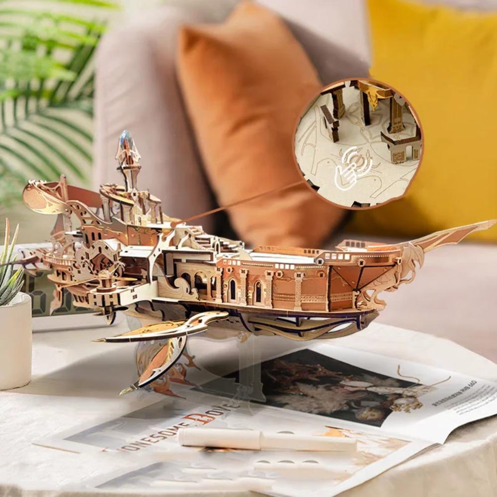 Сделай сам 3D деревянная головоломка Кит Ковчег Вселенной Космический корабль Пазл Сборка Миниатюрные модели Наборы Игрушки Для друзей Подарки