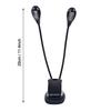 Music Stand Light, Clip-on Music Light with 6 LED Beads, Dual Adjustable, USB Rechargeable, Suitable for PC Work, Office, Bedroom, Desk, Reading, Musi