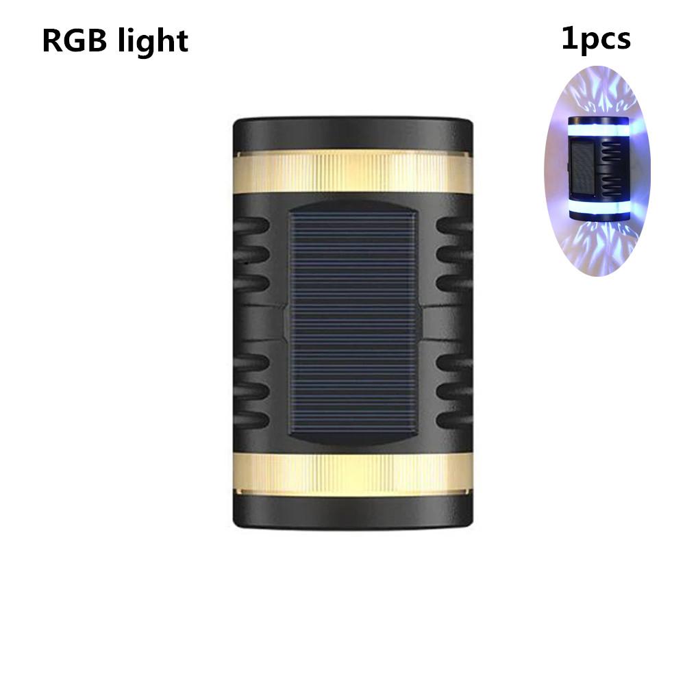 Настенный светильник на солнечных батареях, уличный водонепроницаемый светильник на солнечной энергии, освещающий вверх и вниз, украшение для дома, сада и двора, уличные солнечные лучи