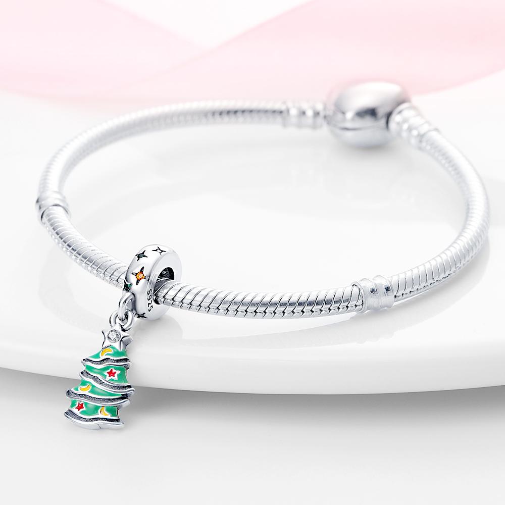 Рождественская елка Шармы Медь Оригинальные Бусины Подходят для Originalcharms Браслет Бусины Украшения Подарки Для Женщин
