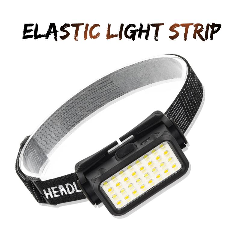 Portable Rechargeable Powerful Sensor Headlamp Fishing Camping USB Head Flashlight Power Monitor LED Head Light Torch Headlights
