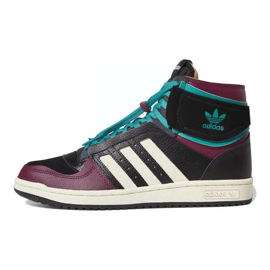 adidas Оригинальные кроссовки Топ-10 черные бордовые S24117