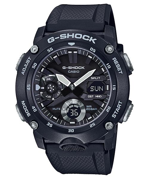 Casio Мужские кварцевые часы GA-2000S-1A из смолы, водонепроницаемые 200 м, ударопрочные, цифровые