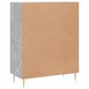 Sideboard Concrete Grey 69.5 x 34 x 90 cm Wood Based Panel