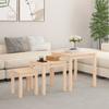 VidaXL Nesting Tables 3 Pcs Solid Pine Wood 824973