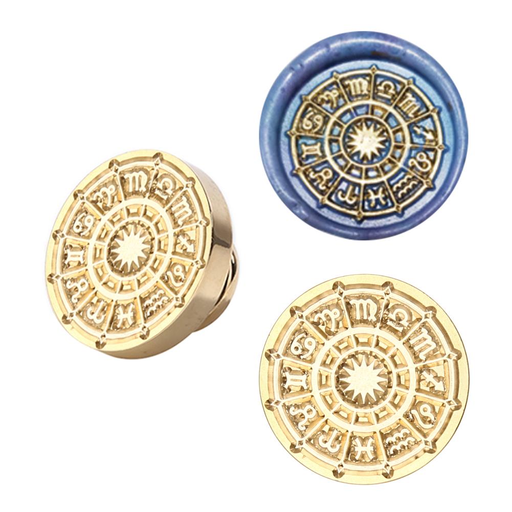 25 мм винтажный круглый абстрактный сургуч штамп голова DIY конверт хобби инструменты
