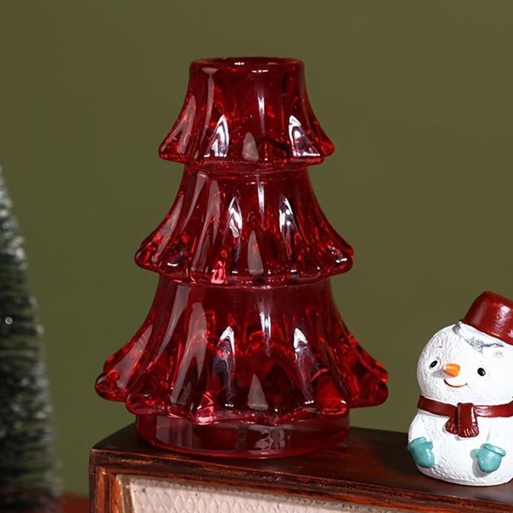 Glass Candle Holders Vintage Holiday Decoration Tapered Candlestick Holders for Weddings Festivals Gatherings Mantel Fireplace