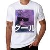 Cool Dolphin With Sunglasses Vaporwave Tshirt Vintage Print Crew Neck Tee Tshirt