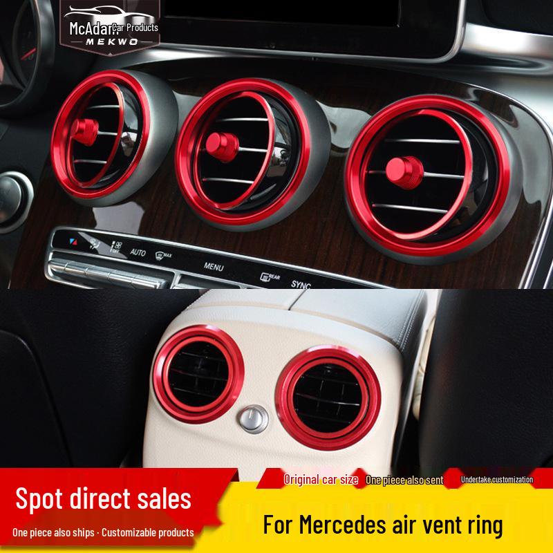 Mercedes-Benz C-Class/E-Class/GLC Air Vent Decorative Ring for Interior Modification