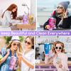 Cup Accessories Set for Stanley Handle Strap Straw Cover Charms Set Suitable for Birthday Christmas Gifts