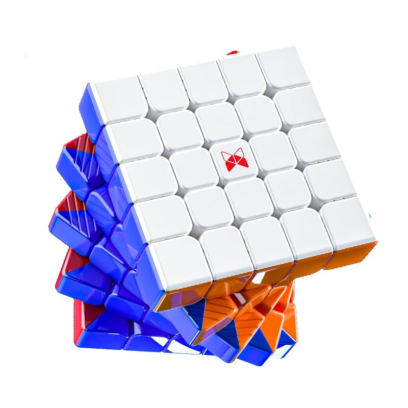 Кубик Рубика QY XMD Hong Ball Core UV 5x5 Магический кубик Hong Магнитный шаровой стержень UV Безнаклейковый 5x5x5 2024 Головоломка Магический кубик Hong Магнитный шаровой стержень