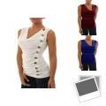 Gothic Style Womens T Shirt With Splicing Design For Streetwear And Casual Wear