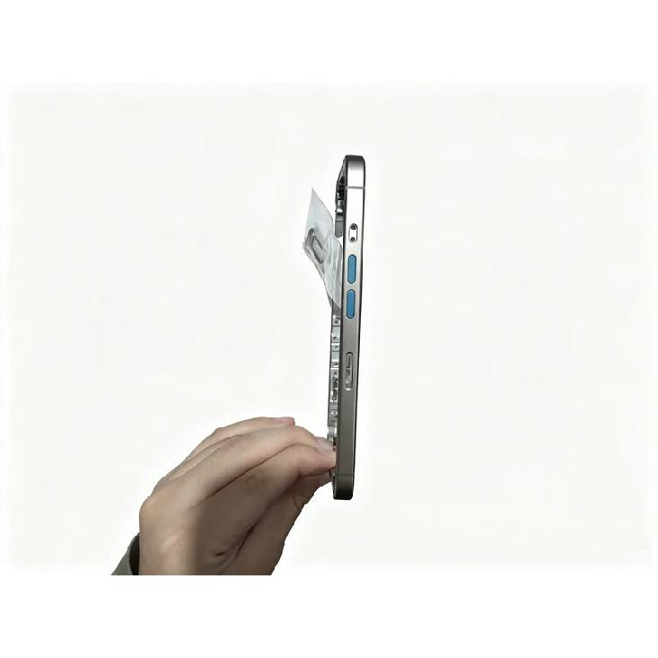 Middle Frame Housing Assembly For iPhone 16 Pro Pre-Installed With Buttons & Charging Mesh Replacement