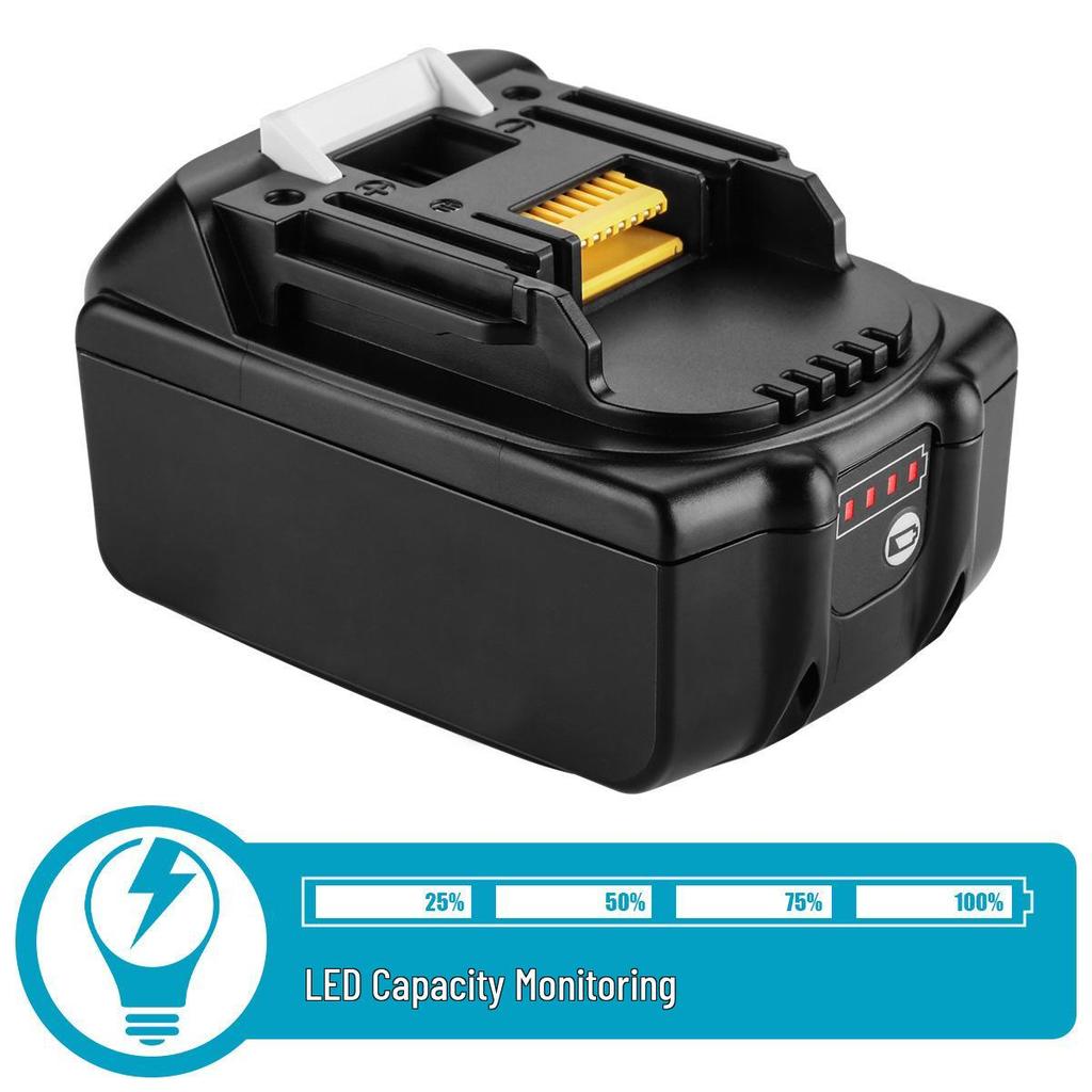 Совместимая литиевая батарея Makita Mutian 18 В для моделей BL1830B/BL1860B